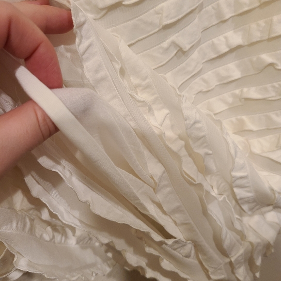 NWT White Fitted Dress - Picture 5 of 6